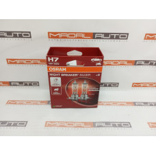 Лампа галогенная,комплект 2 шт, Osram Night Breaker Silver H7 55W 3200K 64210NBS-HCB